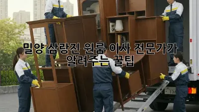밀양 삼랑진 원룸 이사, 전문가가 알려주는 꿀팁!